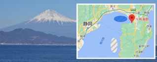 駿河湾での海洋散骨