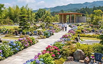霊園（公園）タイプの樹木葬イメージ