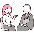 宗派が分からなくて悩むアイコン