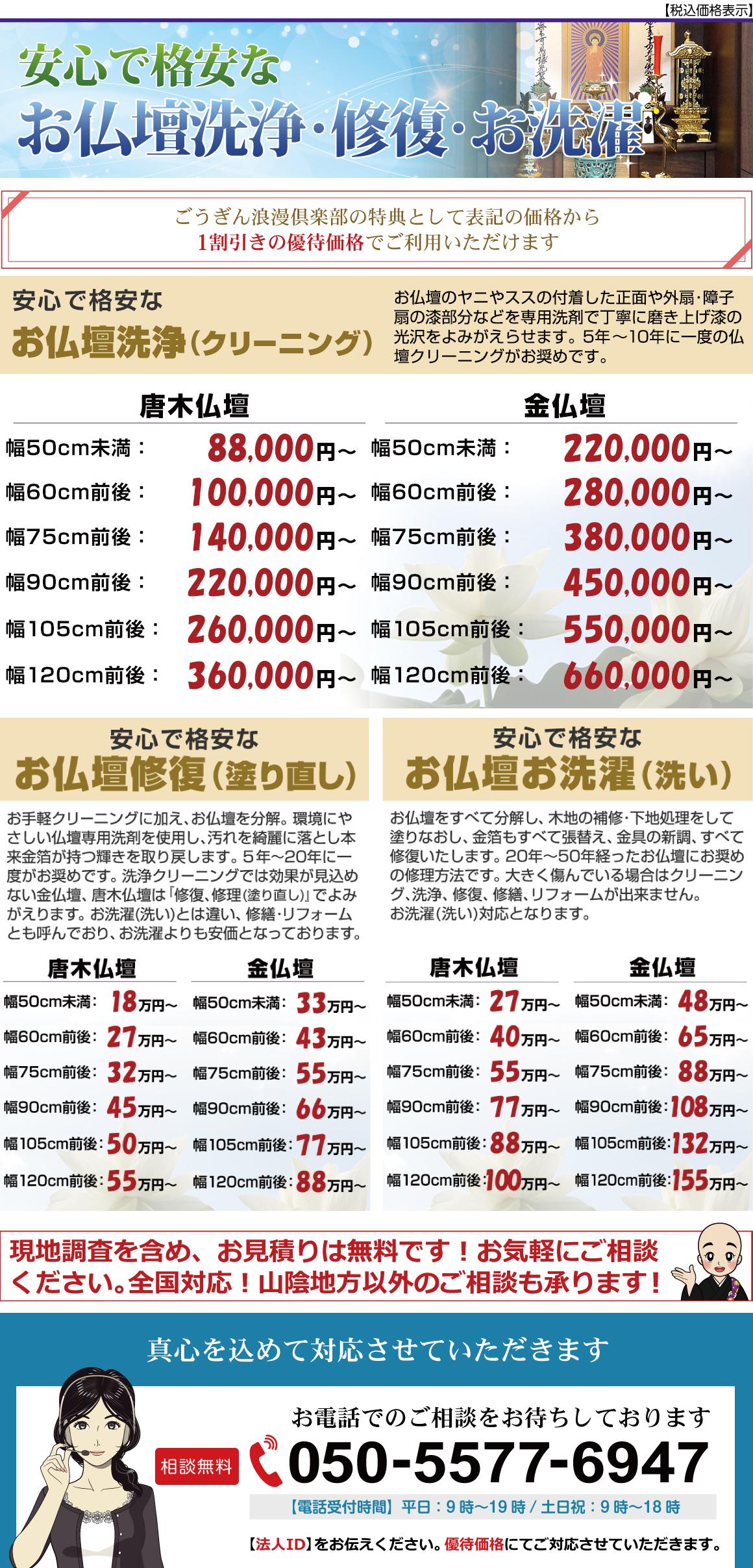 仏壇洗浄・修復・洗濯