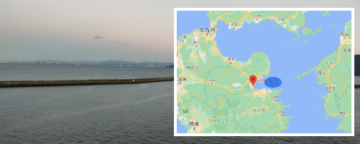 別府湾での海洋散骨