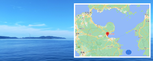 仙崎山沖での海洋散骨