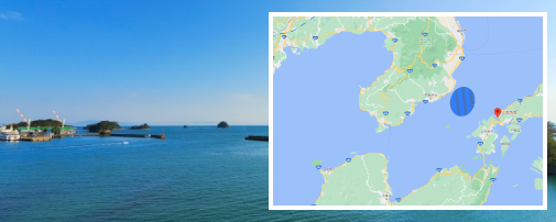 島原沖での海洋散骨